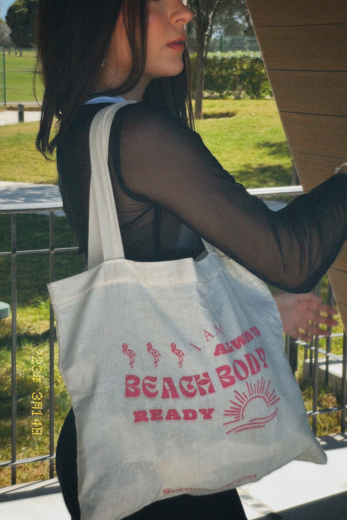 "I AM BEACH BODY READY" Okana Tote Bag